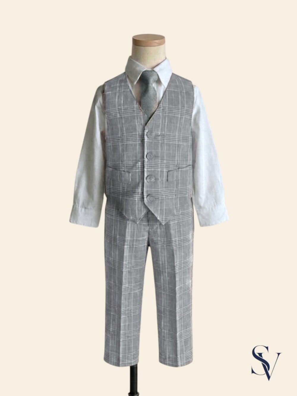 NWT Nautica Toddler Boy 4-Piece Formal Vest & Pants Suit Set Size 2T